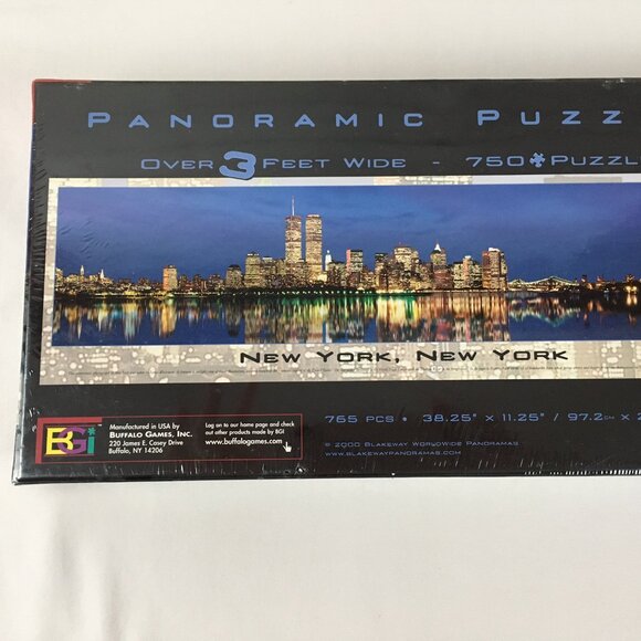 New York, New York BGI Puzzle pre-9/11 Panoramic 3Ft Year 2000 - Picture 9 of 10